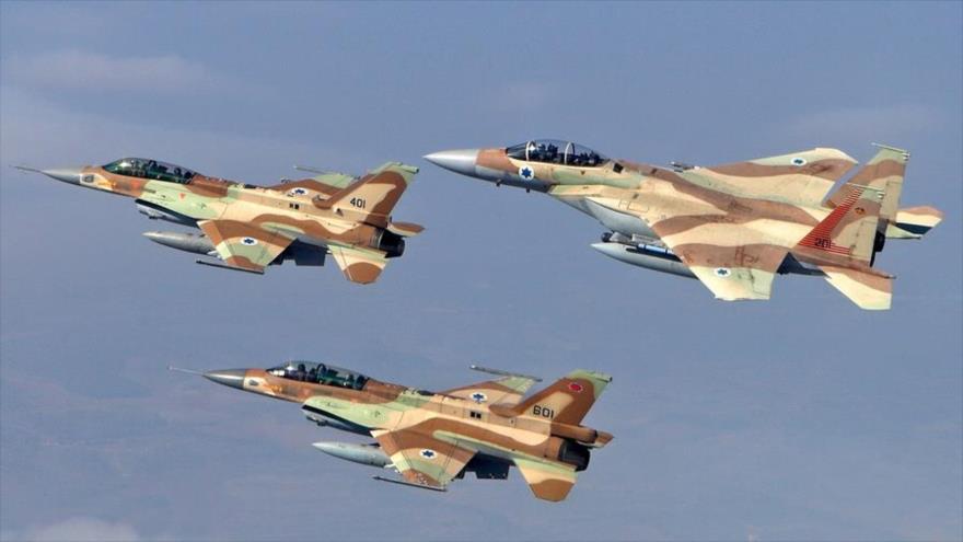 Aviones militares del régimen israelí.