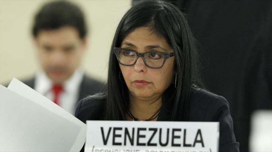 Canciller venezolana, Delcy Rodríguez.