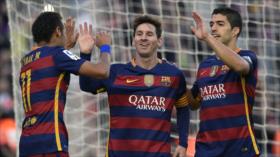 Barça líder provisional de liga española con triplete de Messi y uno de Neymar