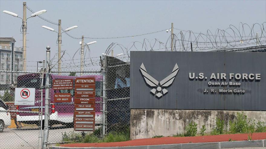 Base aérea estadounidense de Osan en Corea del Sur, de uso conjunto.