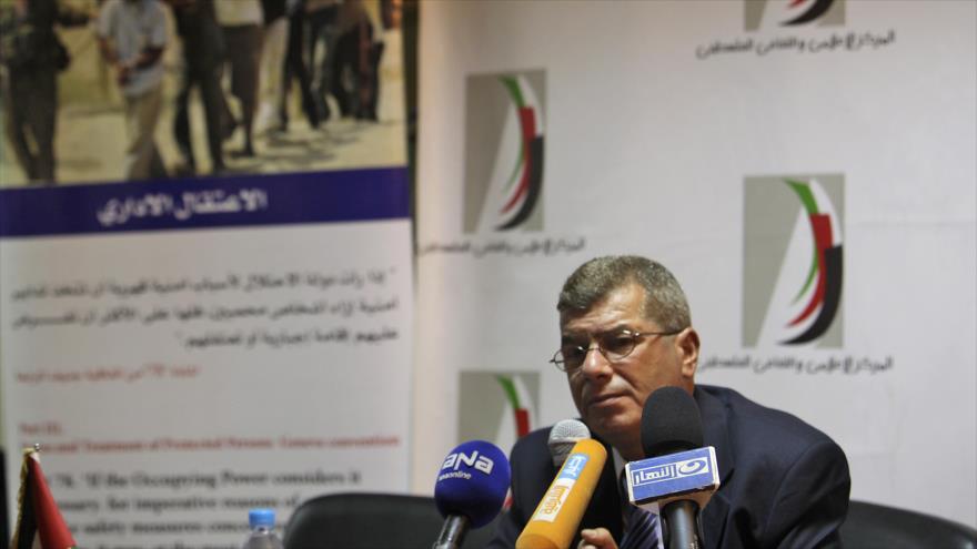 El ministro de Asuntos de Prisioneros del Estado palestino, Isa Qaraqe.