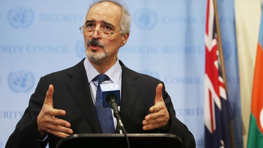 El embajador sirio ante las Naciones Unidas, Bashar al-Yafari.