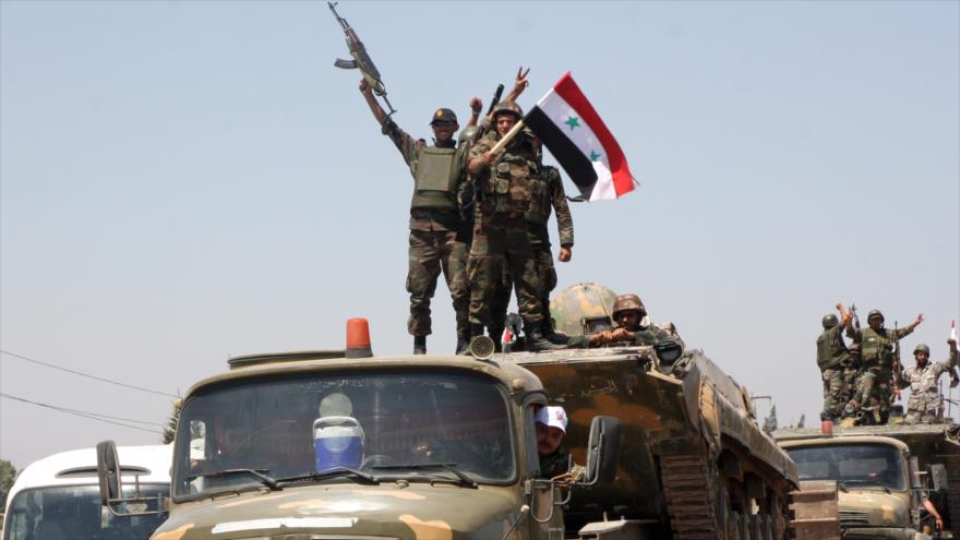 Fuerzas del Ejército sirio.