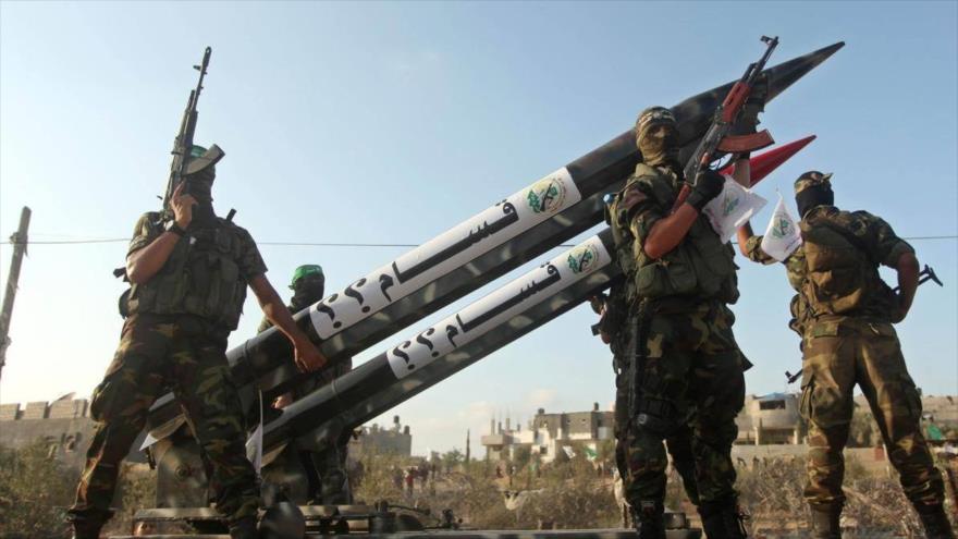 Los combatientes de las Brigadas Ezzeddin al-Qassam, brazo militar de HAMAS.