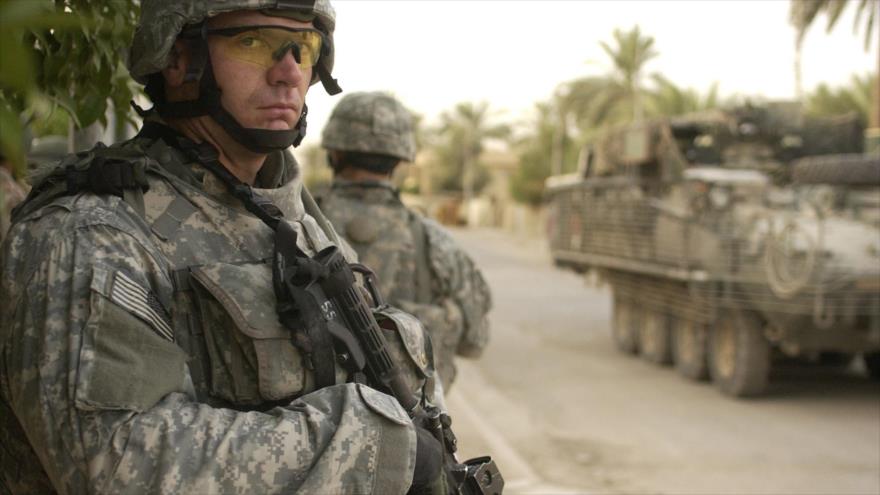 Soldados de Estados Unidos desplegados en Irak durante la invasión estadounidense (2003-2011).