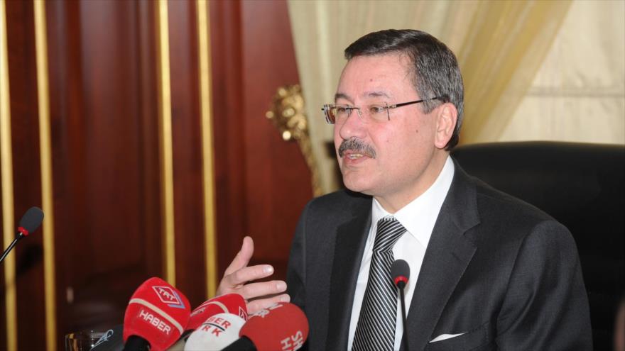 El alcalde de la ciudad turca de Ankara (capital), İbrahim Melih Gökçek.