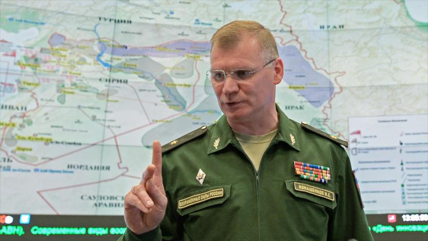 El portavoz del Ministerio ruso de Defensa, Igor Konashenkov.