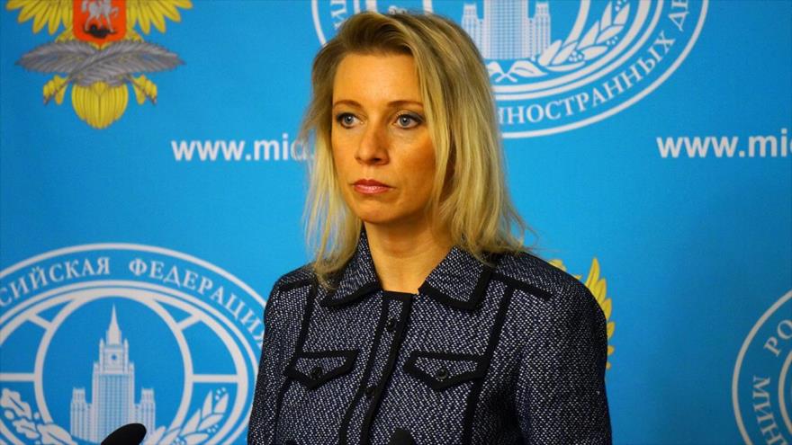 La portavoz del Ministerio de Asuntos Exteriores de Rusia, María Zajarova.