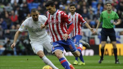 Real Madrid gana al Sporting de Gijón en la 20ª jornada de la Liga española