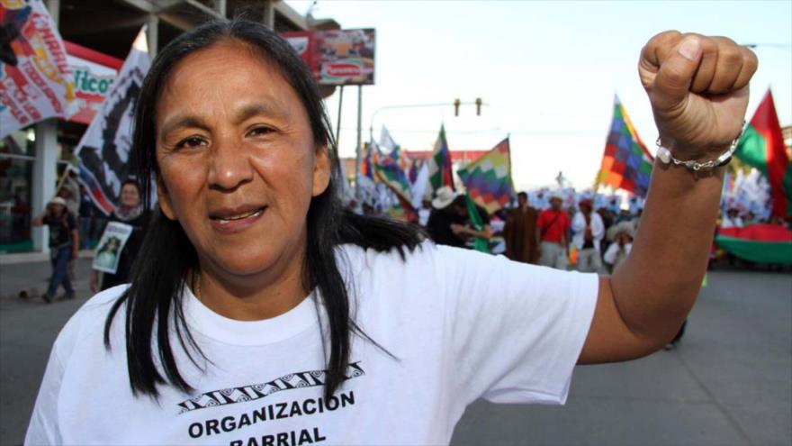 La dirigente del movimiento social Túpac Amaru, Milagro Sala.