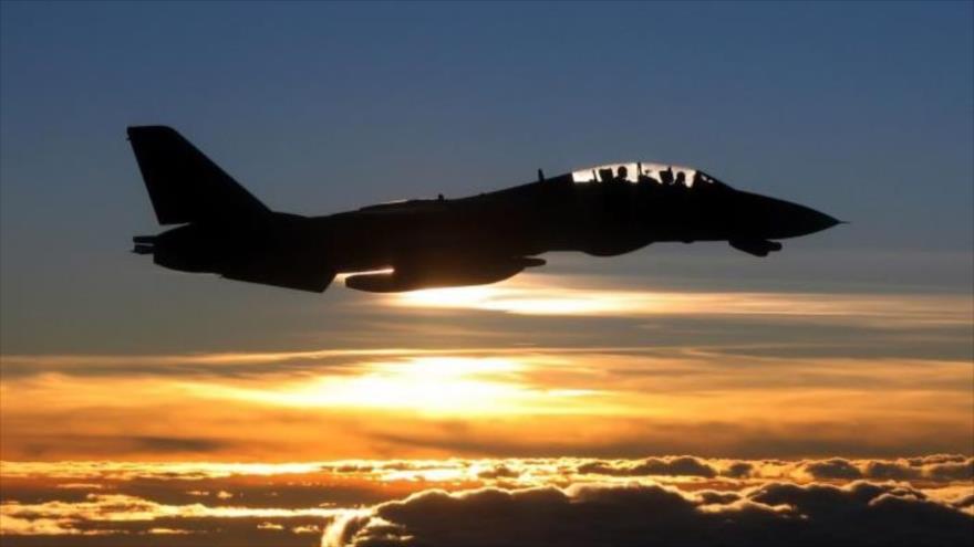 Cazabombardero Sujoi Su-34 de Rusia que participa en la campaña antiterrorista de este país en Siria.