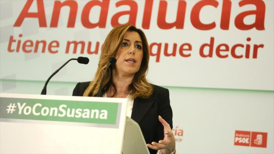 La secretaria general del Partido Socialista Obrero Español (PSOE) en Andalucía, Susana Díaz.