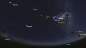 5 planetas más brillantes se alinearán en el cielo tras 10 años 