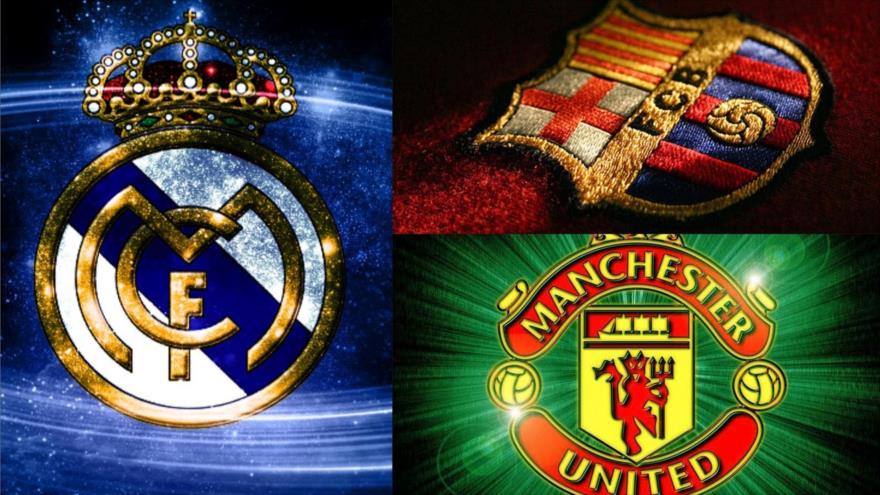 Real Madrid, Barcelona y Manchester United fueron los clubes de fútbol más ricos en la temporada 2014-2015.