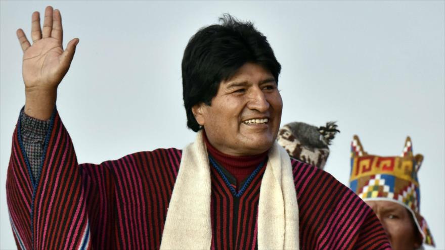 Evo Morales, presidente de Bolivia, durante una ceremonia organizada en Tiahuanaco, ruina de la civilización más longeva de la historia. 21 de enero de 2016 