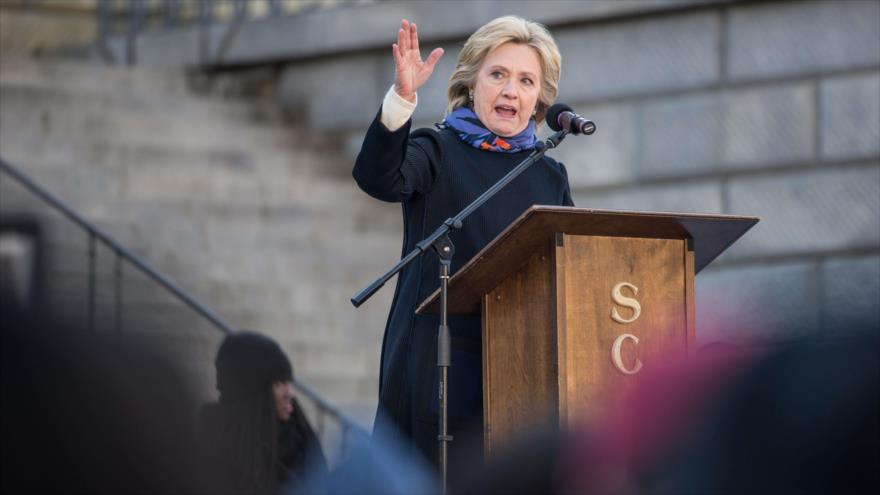 Aspirante a la nominación demócrata para las pesidenciales de EE.UU. Hillary Clinton.