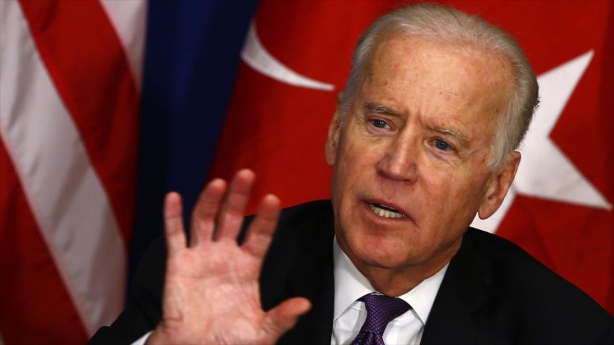 Joe Biden, vicepresidente de EE.UU. en una rueda de prensa celebrada en Estambul, noroeste de Turquía. 22 de enero de 2016