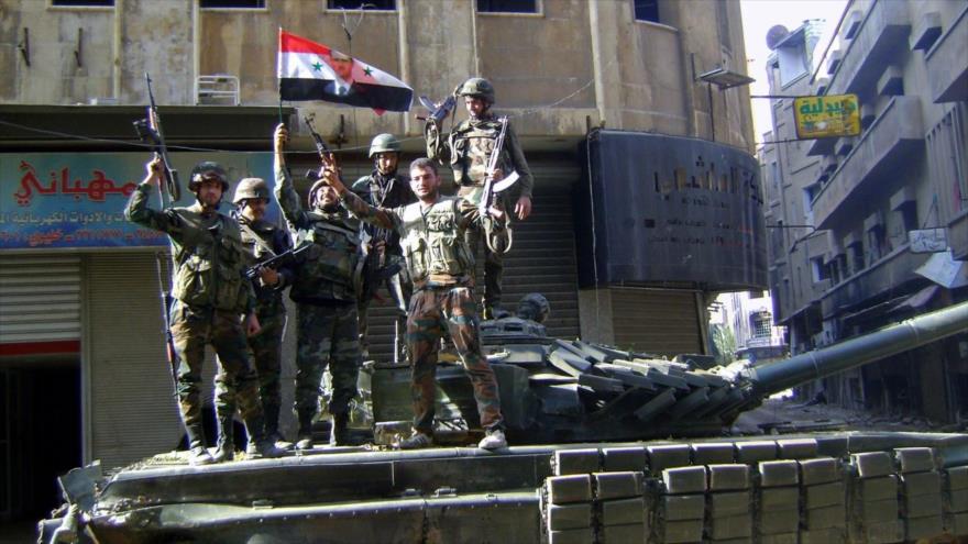 Soldados del Ejército de Siria.