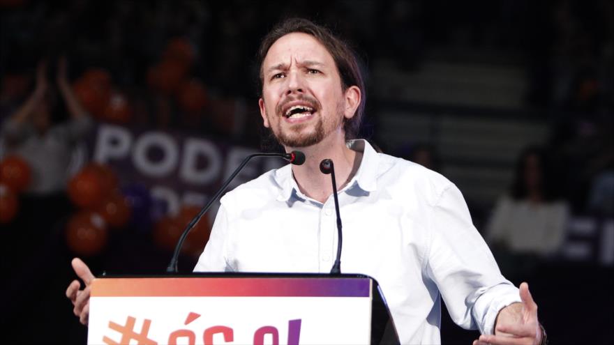 El secretario general del partido español Podemos, Pablo Iglesias.