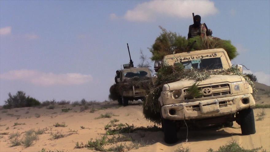 Integrantes del grupo terrorista EIIL (Daesh, en árabe) en la península egipcia del Sinaí.