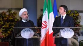 Rohani destaca desde Italia soluciones políticas para problemas regionales