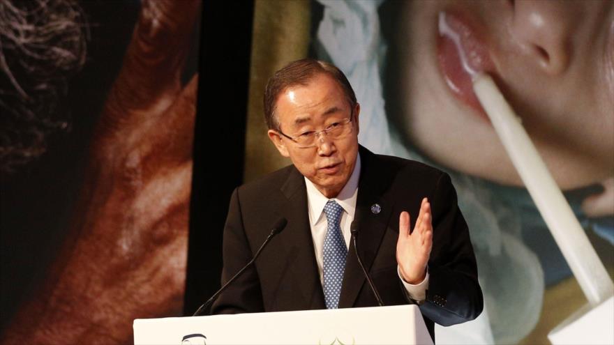 El secretario general de la Organización de las Naciones Unidas (ONU), Ban ki-moon.