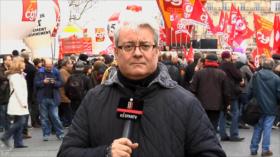 Miles de franceses se manifiestan contra políticas de austeridad