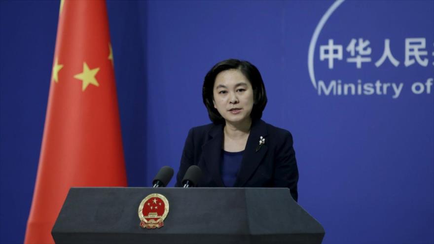 La portavoz de la Cancillería China, Hua Chunying.