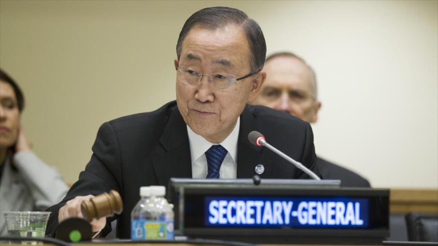 El secretario general de la Organización de las Naciones Unidas (ONU), Ban Ki-moon.