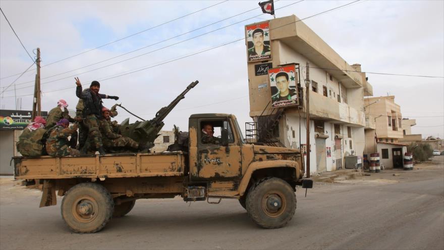 Fuerzas del Ejército sirio.