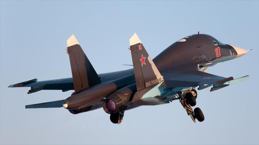 El caza-bombardero ruso Su-34.