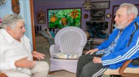 Fidel Castro y José Mujica se reunieron en La Habana
