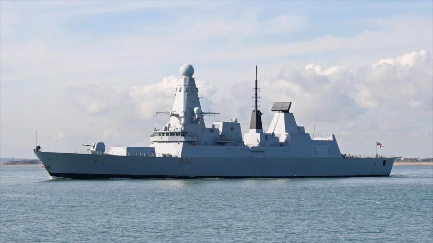 Un crucero tipo 45 de la Armada del Reino Unido.