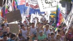 Continúa acampe en Plaza de Mayo para pedir liberación de la activista argentina Sala