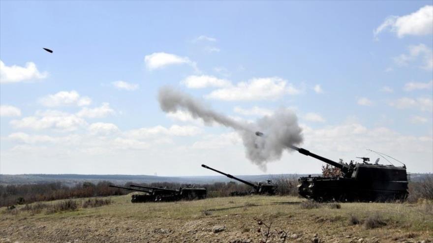 Sistema autopropulsado de artillería T-155 Firtina del Ejército turco.