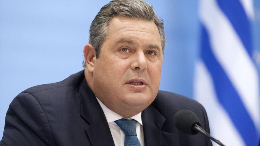 El ministro griego de Defensa, Panos Kammenos.