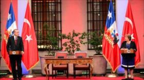Erdogan en Chile pide apoyo económico para hacer frente a crisis de refugiados