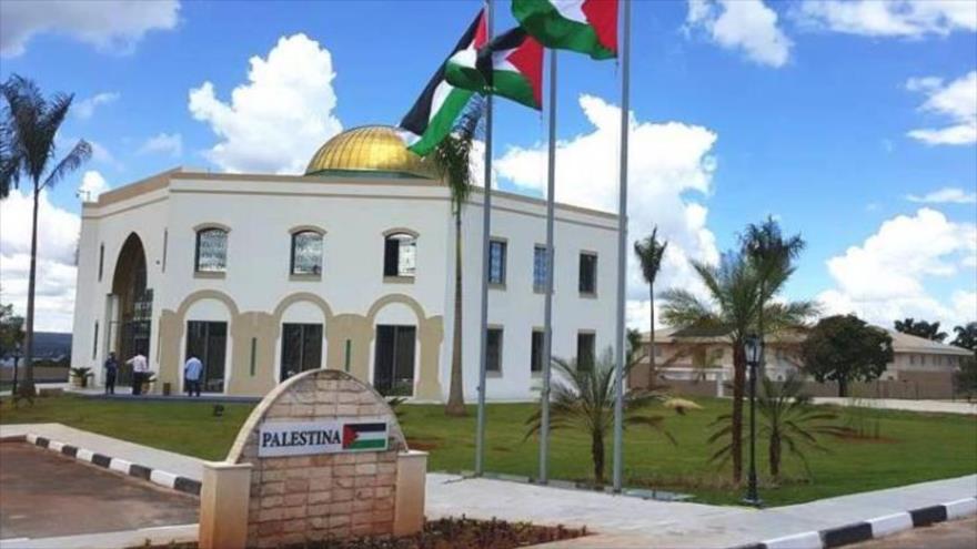 Embajada de Palestina en Brasilia, la capital brasileña. 