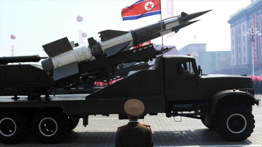 Un misil balístico del Ejército de Corea del Norte.