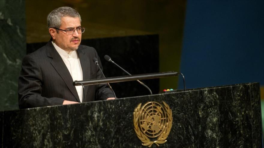El representante permanente de Irán ante la Organización de Naciones Unidas (ONU), Qolamali Joshru.