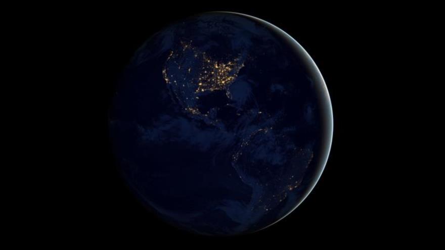 Vistas de la Tierra en la noche desde el satélite NASA-NOAA. 