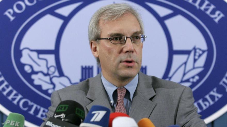 El embajador ruso ante la OTAN, Alexandr Grushkó.