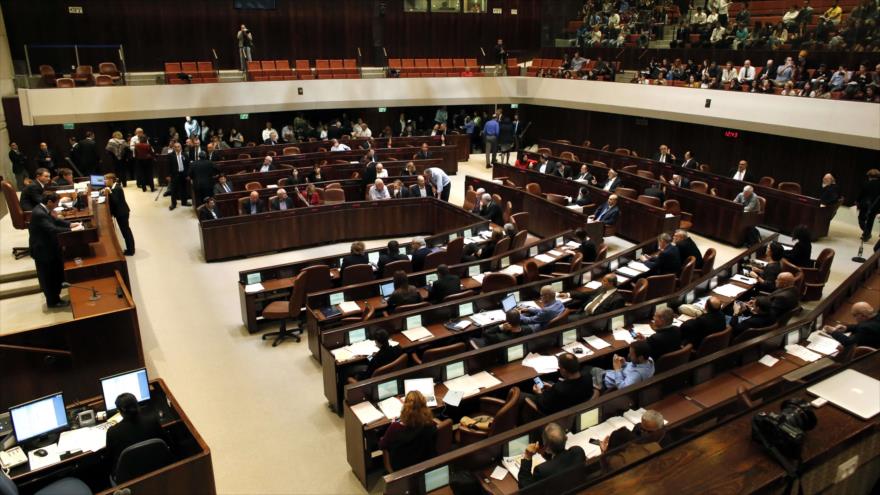 Una vista general del parlamento israelí.