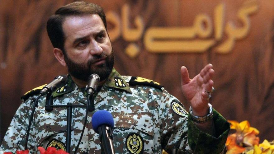 Comandante de la Base de Defensa Antiaérea Jatam Al-Anbia del Ejército de Irán, el general de brigada Farzad Esmaili.