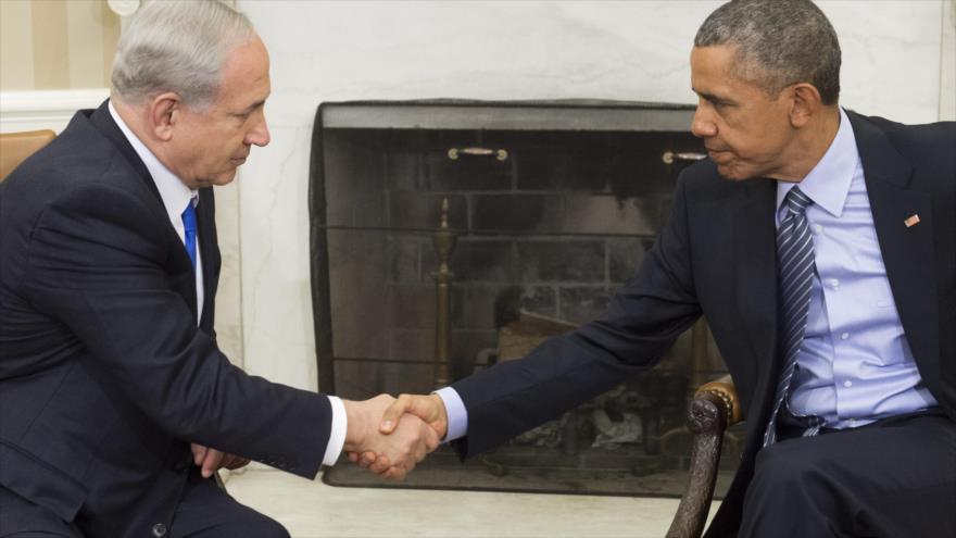 El primer ministro israelí, Benyamin Netanyahu (izda.) y el presidente de EE.UU., Barack Obama.