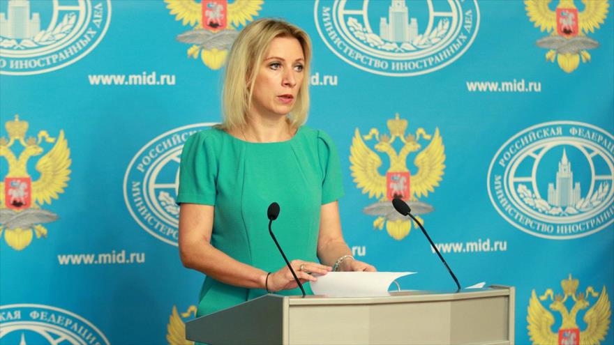 Maria Zajarova, la portavoz del Ministerio ruso de Asuntos Exteriores.