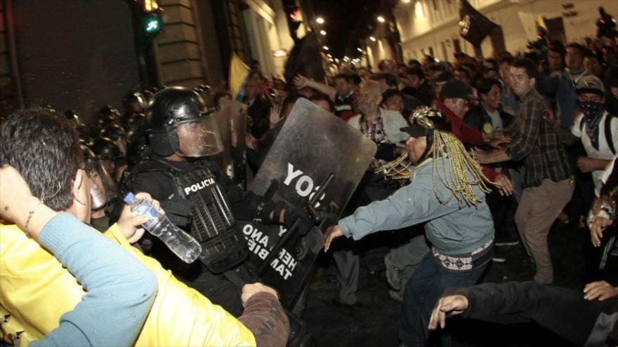 Una marcha de la oposición ecuatoriana/Foto Archivo.