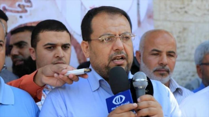 El portavoz del Movimiento de Yihad Islámica Palestina, Davud Shahab.