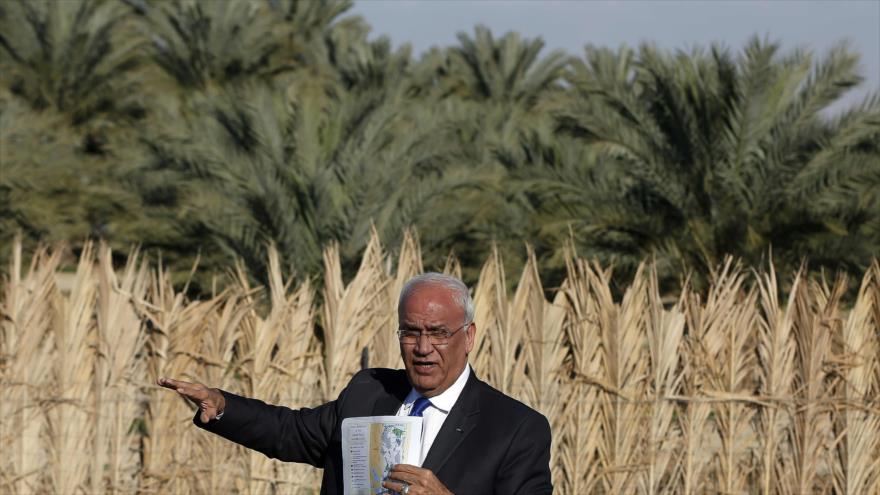 El secretario general de la Organización para la Liberación de Palestina (OLP), Saeb Erekat.