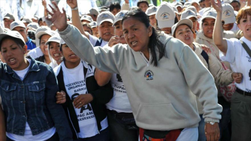 La dirigente del movimiento social argentino Túpac Amaru, Milagro Sala.